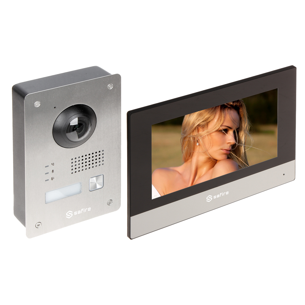 it videocitofonicoTecnologia a 2 fili nclude piastra, monitor Convertitore Hub integrato nel Monitor