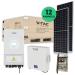 KIT 4,92KW composto da 12 Pannelli Solare 410W inverter DEYE V-TAC 5KW con batteria di accumulo da 5,12KW e quadro AC DC